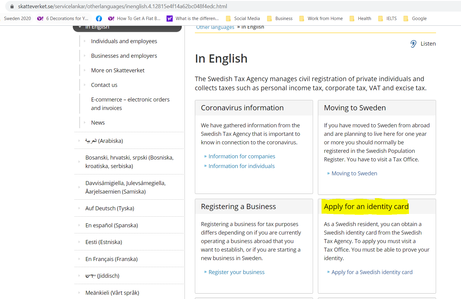 How to Apply for Swedish ID card ⋆ websynne